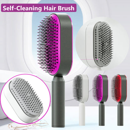 New Self-Cleaning Hairbrush – Keep Your Hair Fresh and Clean with Every Brush! - Ricky's Garage