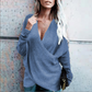 Cross Loose Outer Wear Women's Knitted Sweater - Ricky's Garage