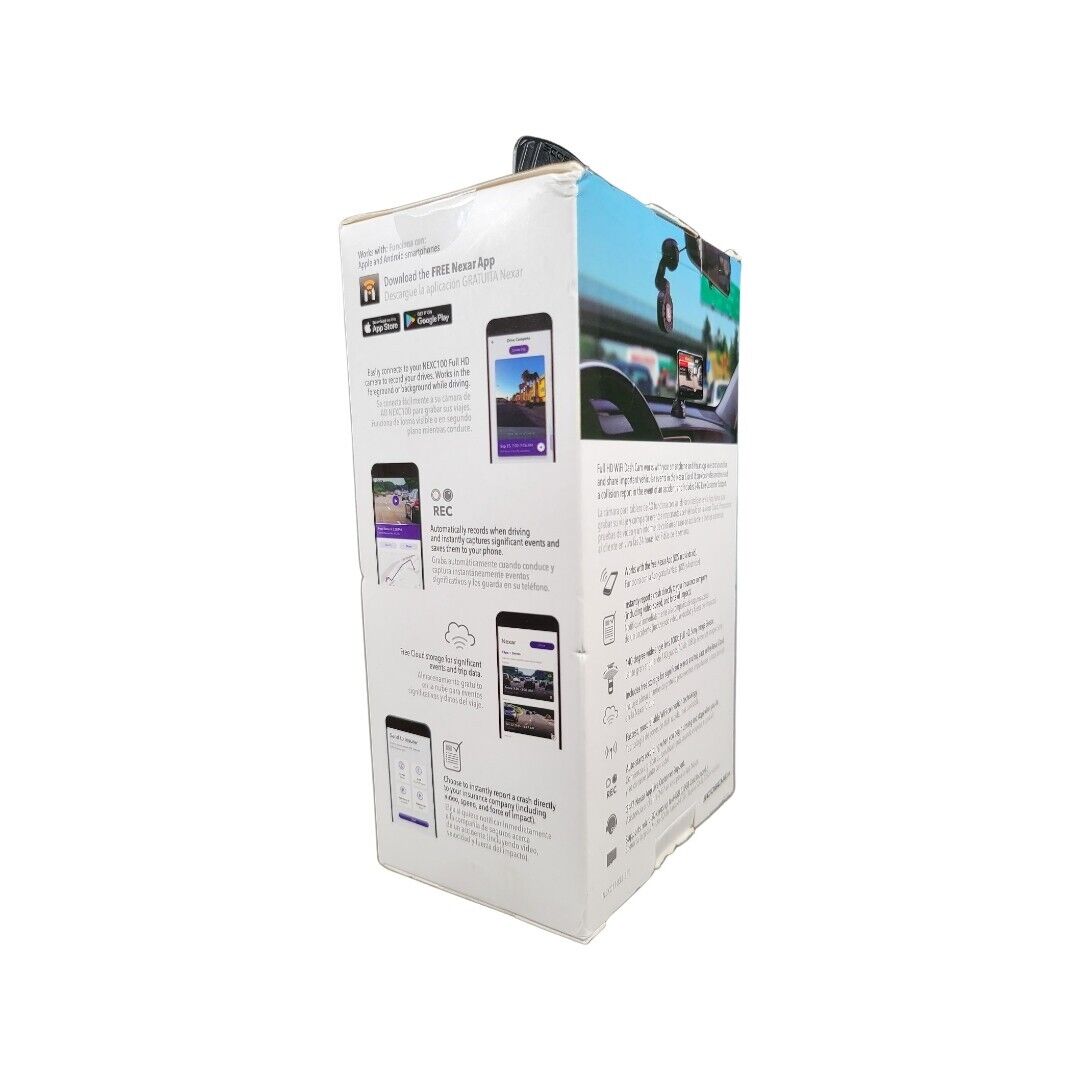 Scosche NEXC1 Full HD Smart Window Dash Camera W/ 32GB Micro SD NEW - Ricky's Garage