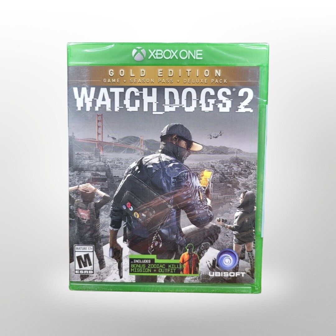 Watch Dogs 2: Gold Edition Microsoft Xbox One, 2016 Extra Content + Season Pass. - Ricky's Garage