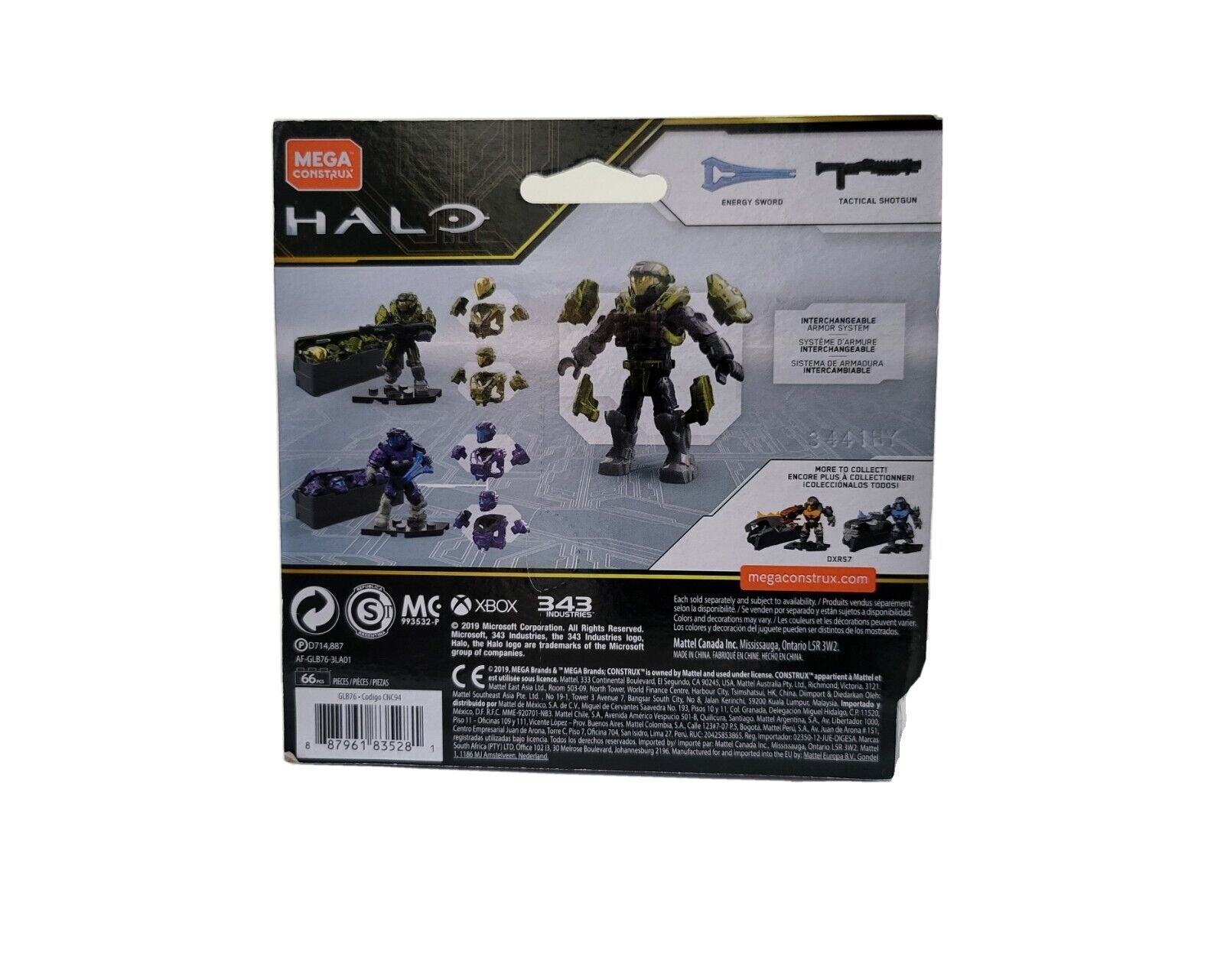 Halo Mega Construx UNSC Spartan III Customizer Pack Green Purple Armor Figures - Ricky's Garage