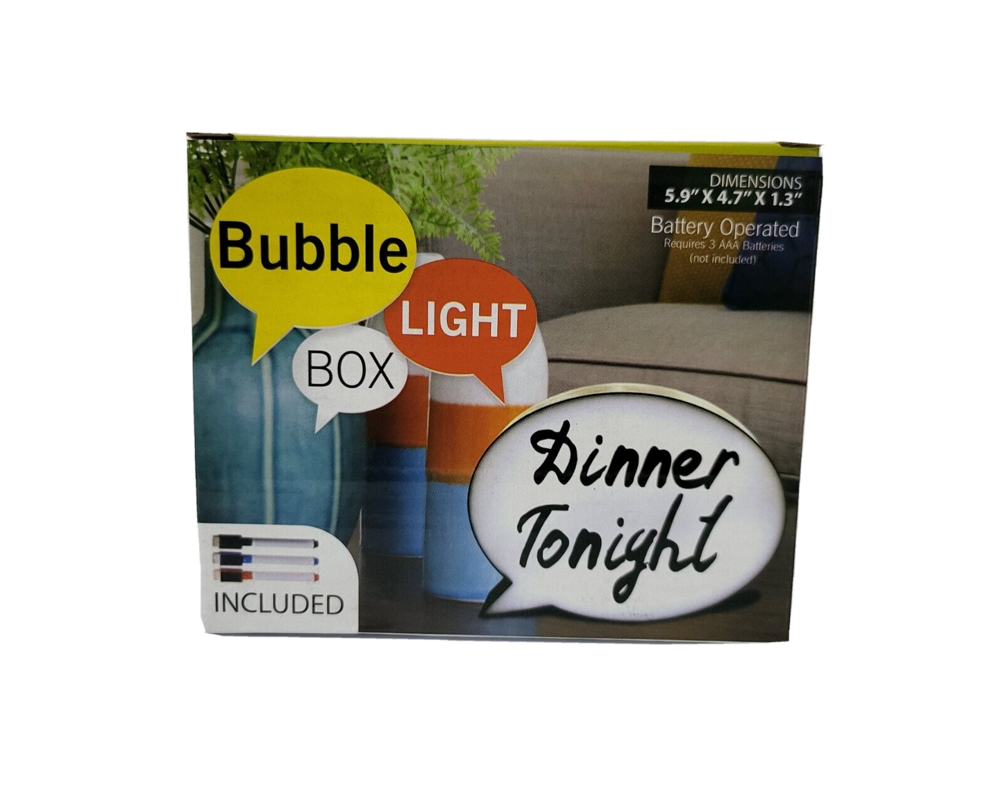 Mini Bubble Light Box Message Board with Markers - Ricky's Garage