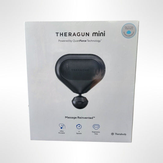 Therabody - Theragun mini Handheld Portable Massage Gun Device, 150 Minute Battery + Travel Pouch - Black - Ricky's Garage