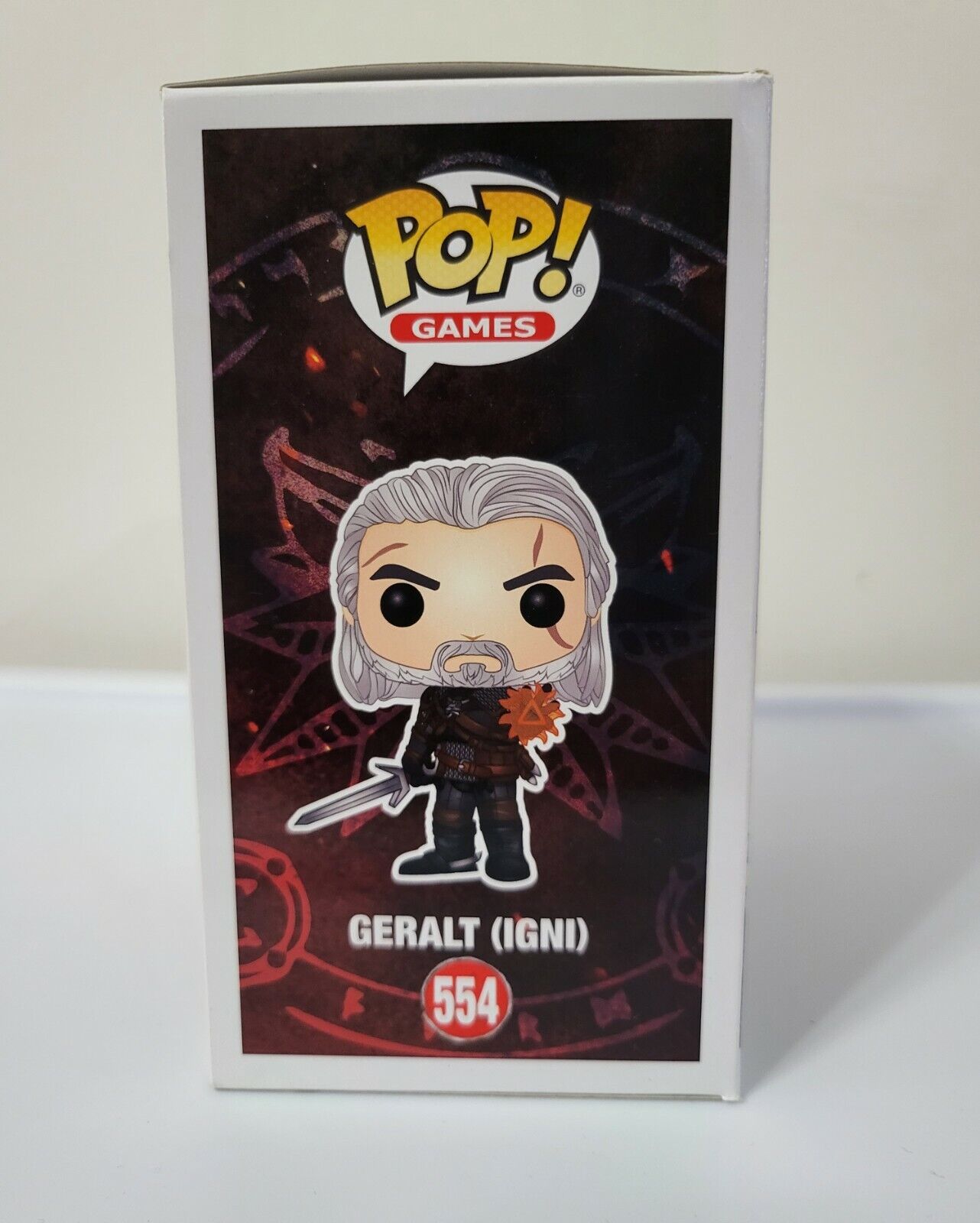 Geralt The Witcher funko pop #554 exclusive glow in the dark Original - Ricky's Garage