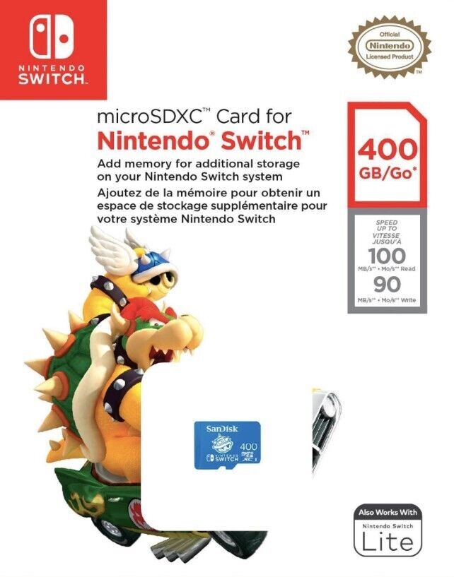 SanDisk - 400GB microSDXC UHS-I Memory Card for Nintendo Switch - Ricky's Garage