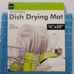 (15" x 20") New Microfiber Dish Drying Mat - Blue - Ricky's Garage